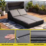 Sofas & Sofa Beds: Gardeon Outdoor Day Bed Sun Lounge Setting Wicker Lounger Patio Furniture