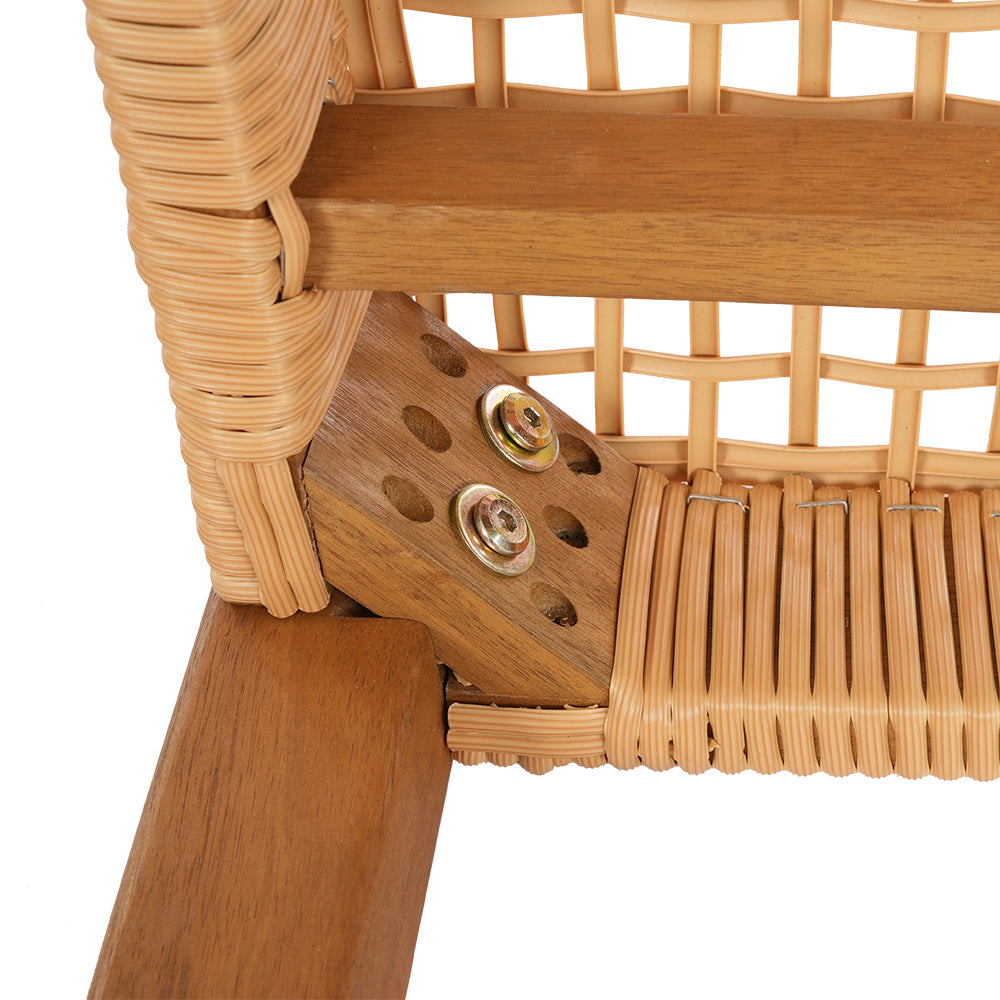 Outdoor Chairs: Gardeon Outdoor Garden Bench Seat Dining Acacia Wood 2-Seater Patio Furniture