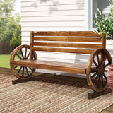 Outdoor Chairs: Gardeon Outdoor Garden Bench Wooden 3 Seat Wagon Chair Lounge Patio Furniture