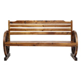 Outdoor Chairs: Gardeon Outdoor Garden Bench Wooden 3 Seat Wagon Chair Lounge Patio Furniture