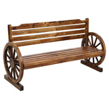 Outdoor Chairs: Gardeon Outdoor Garden Bench Wooden 3 Seat Wagon Chair Lounge Patio Furniture