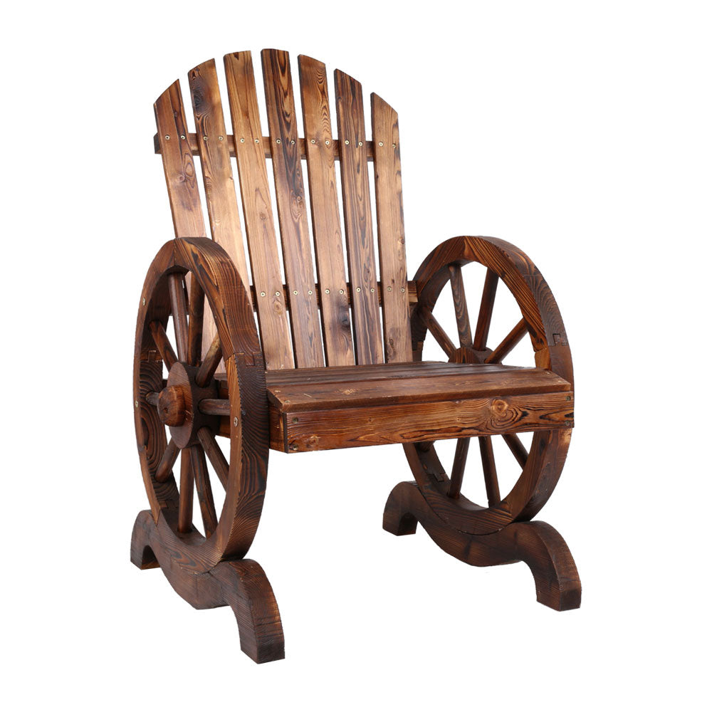 Outdoor Chairs: Gardeon Wooden Wagon Chair Outdoor