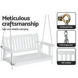 Outdoor Chairs: Gardeon Porch Swing Chair with Chain Garden Chair Outdoor Furniture Wooden White