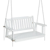 Outdoor Chairs: Gardeon Porch Swing Chair with Chain Garden Chair Outdoor Furniture Wooden White