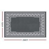 Gardeon Outdoor Rugs 152x244cm Large Carpet Reversible Area Mat PP Dual-Sided Patio Rug Greek Key