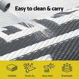 Gardeon Outdoor Rugs 152x244cm Large Carpet Reversible Area Mat PP Dual-Sided Patio Rug Greek Key