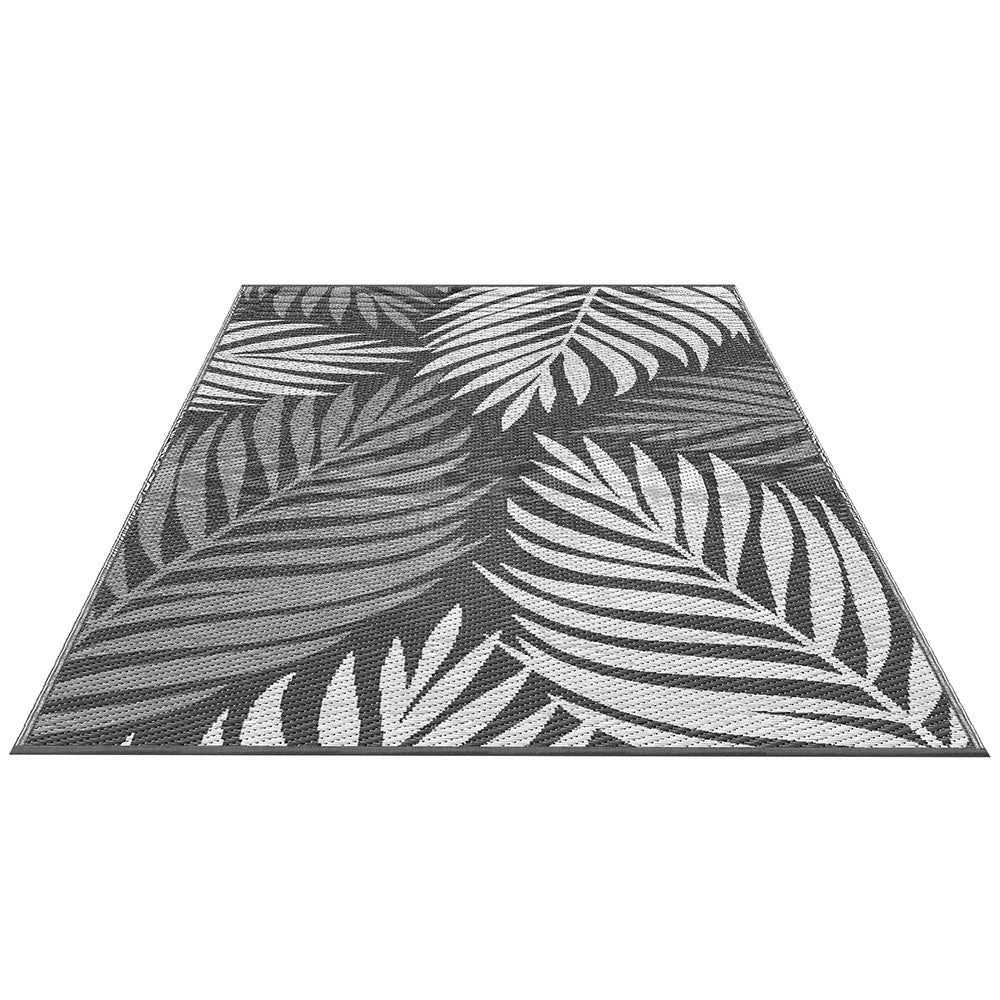 Outdoor Rugs: Gardeon Outdoor Rugs 152x244cm Large Carpet Reversible Area Mat PP Dual-Sided Patio Rug Leaf