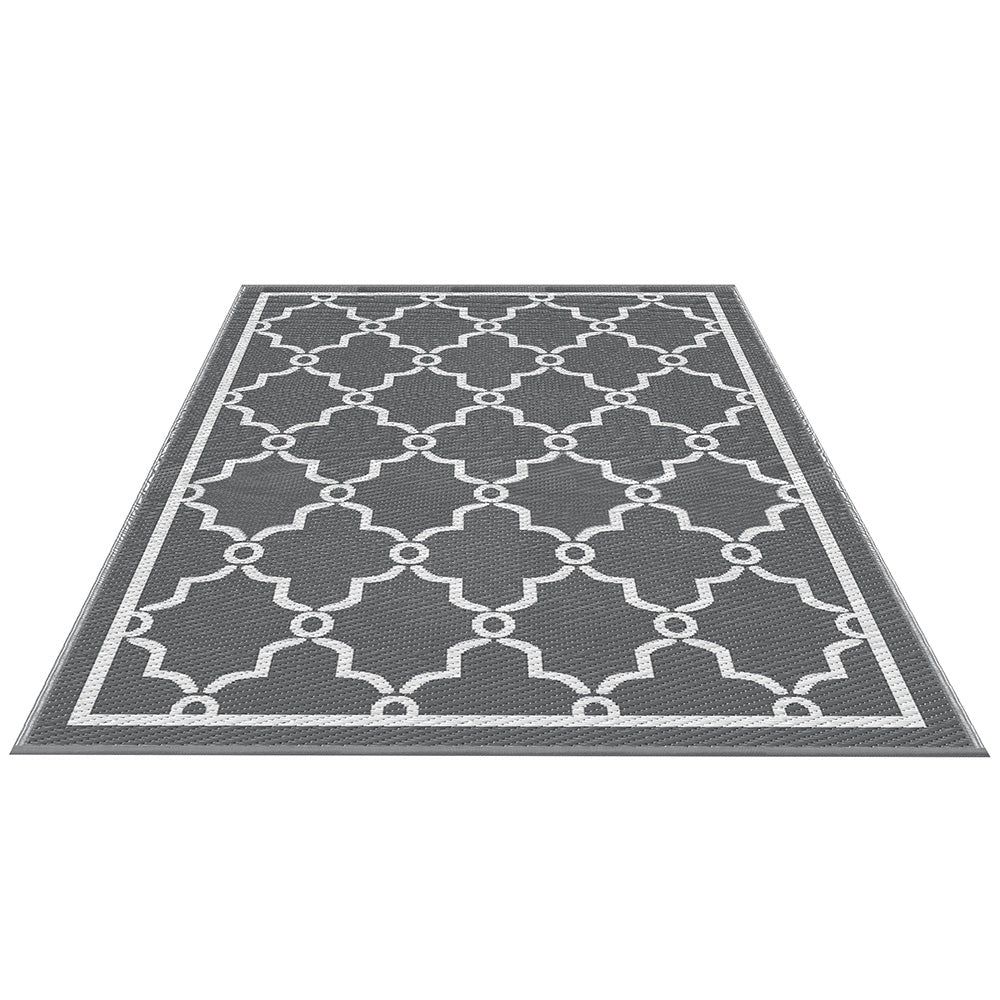 Outdoor Rugs: Gardeon Outdoor Rugs 152x244cm Large Carpet Reversible Area Mat PP Dual-Sided Patio Rug Maroc