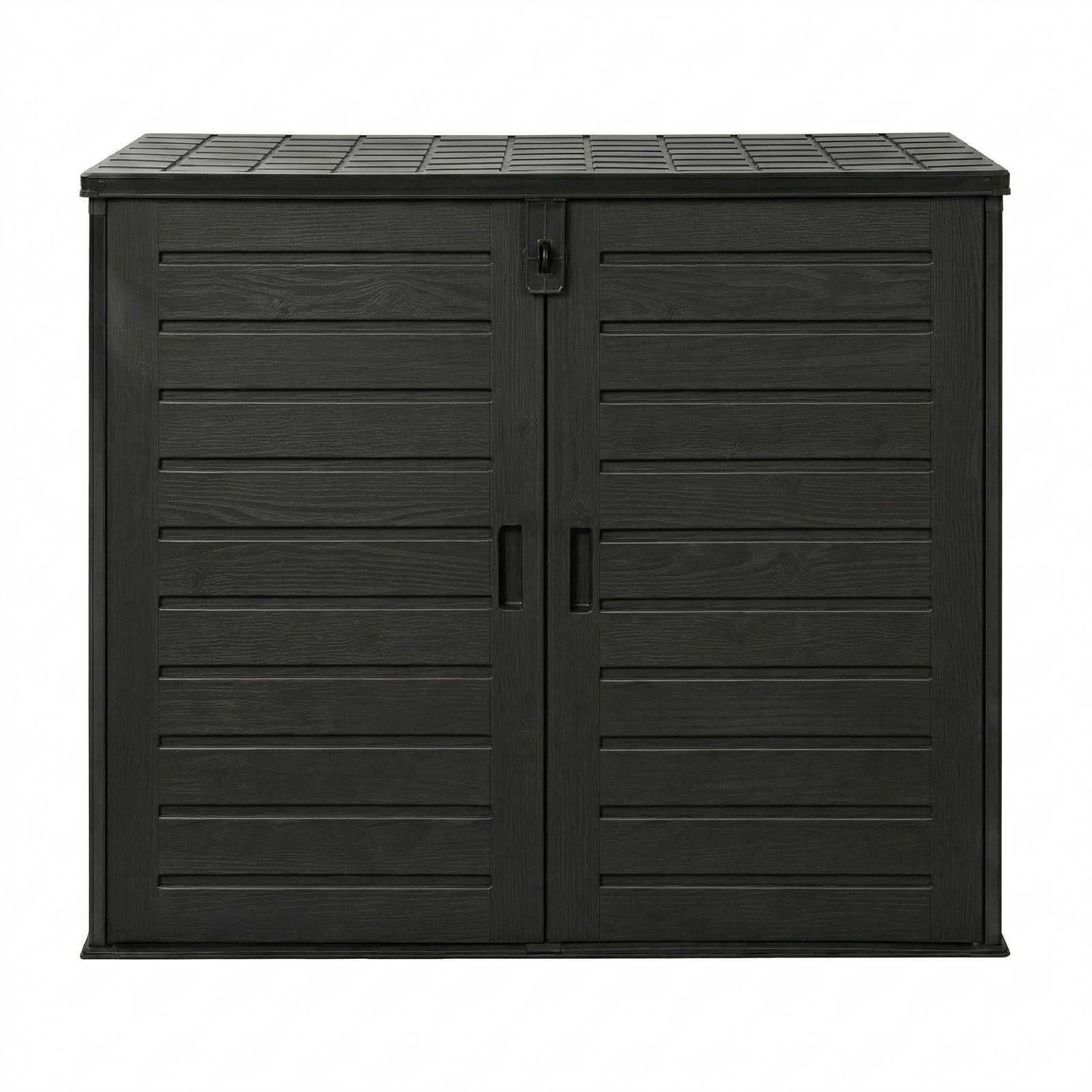 Gardeon Outdoor Storage Box 1170L Container Lockable Cabinet Tool Organizer Shed Black