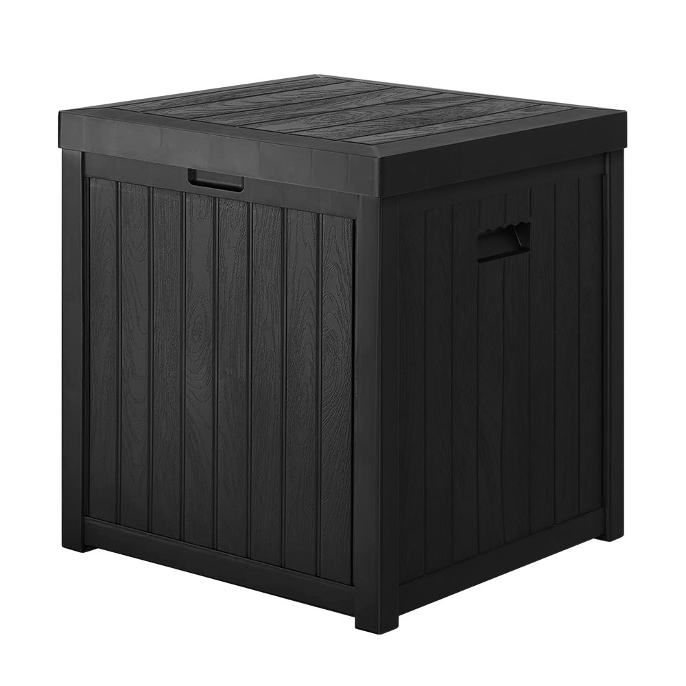 Outdoor Storage Boxes: Gardeon Outdoor Storage Box 195L Organiser Garden Bench Deck Toy Shed Tool Black