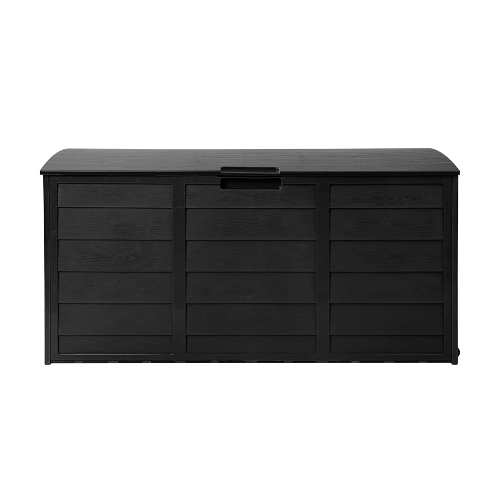 Outdoor Sofas & Lounge Sets: Gardeon Outdoor Storage Box 290L Lockable Organiser Garden Deck Shed All Black
