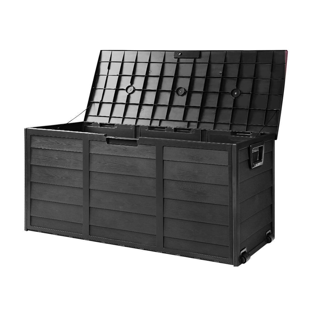 Outdoor Sofas & Lounge Sets: Gardeon Outdoor Storage Box 290L Lockable Organiser Garden Deck Shed All Black