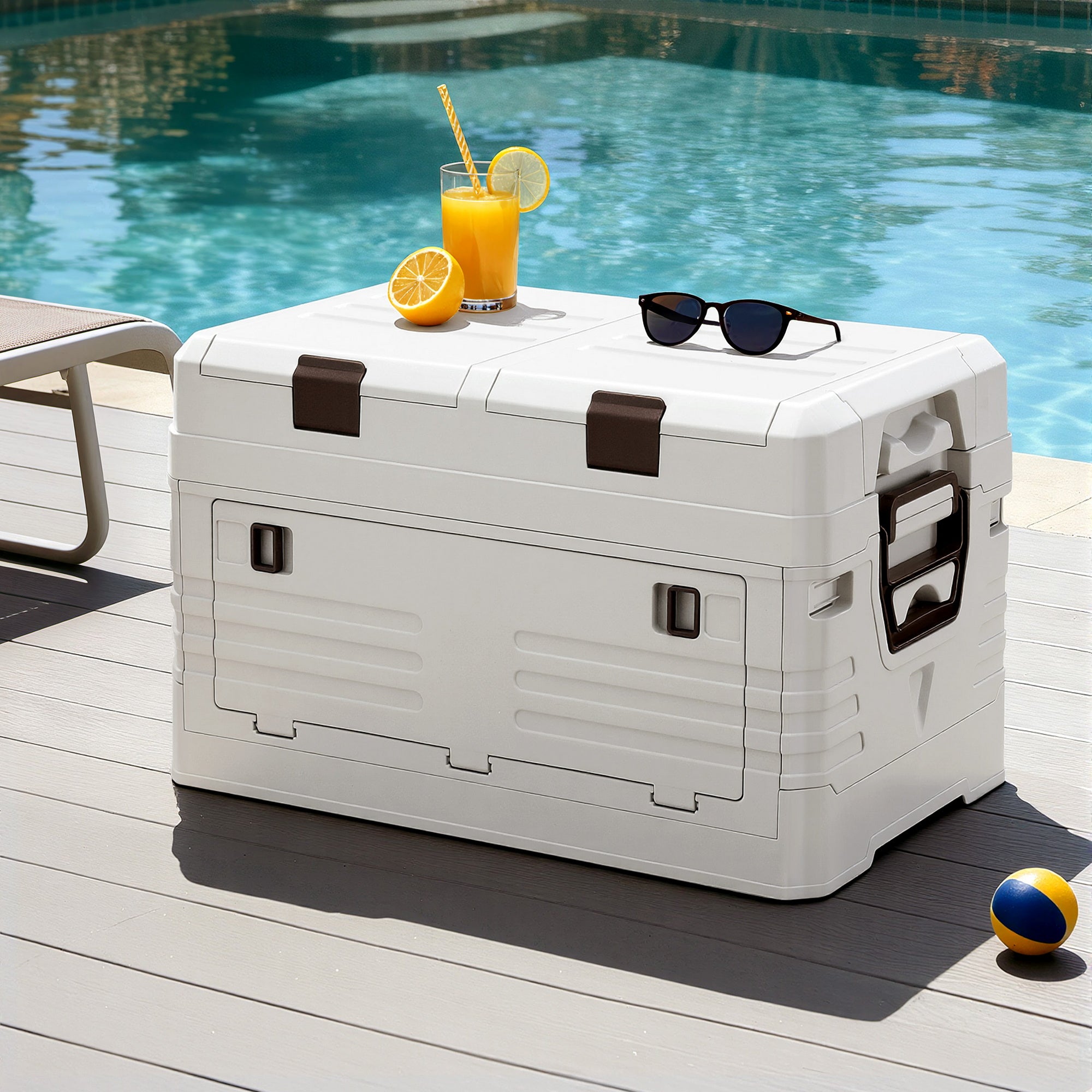 Outdoor Storage Boxes: Gardeon 40L Outdoor Storage Box Foldable Camping Collapsible Bins Organizer