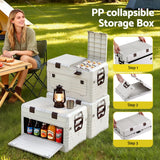 Outdoor Storage Boxes: Gardeon 40L Outdoor Storage Box Foldable Camping Collapsible Bins Organizer