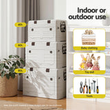 Outdoor Storage Boxes: Gardeon 40L Outdoor Storage Box Foldable Camping Collapsible Bins Organizer