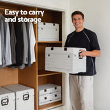 Outdoor Storage Boxes: Gardeon 40L Outdoor Storage Box Foldable Camping Collapsible Bins Organizer