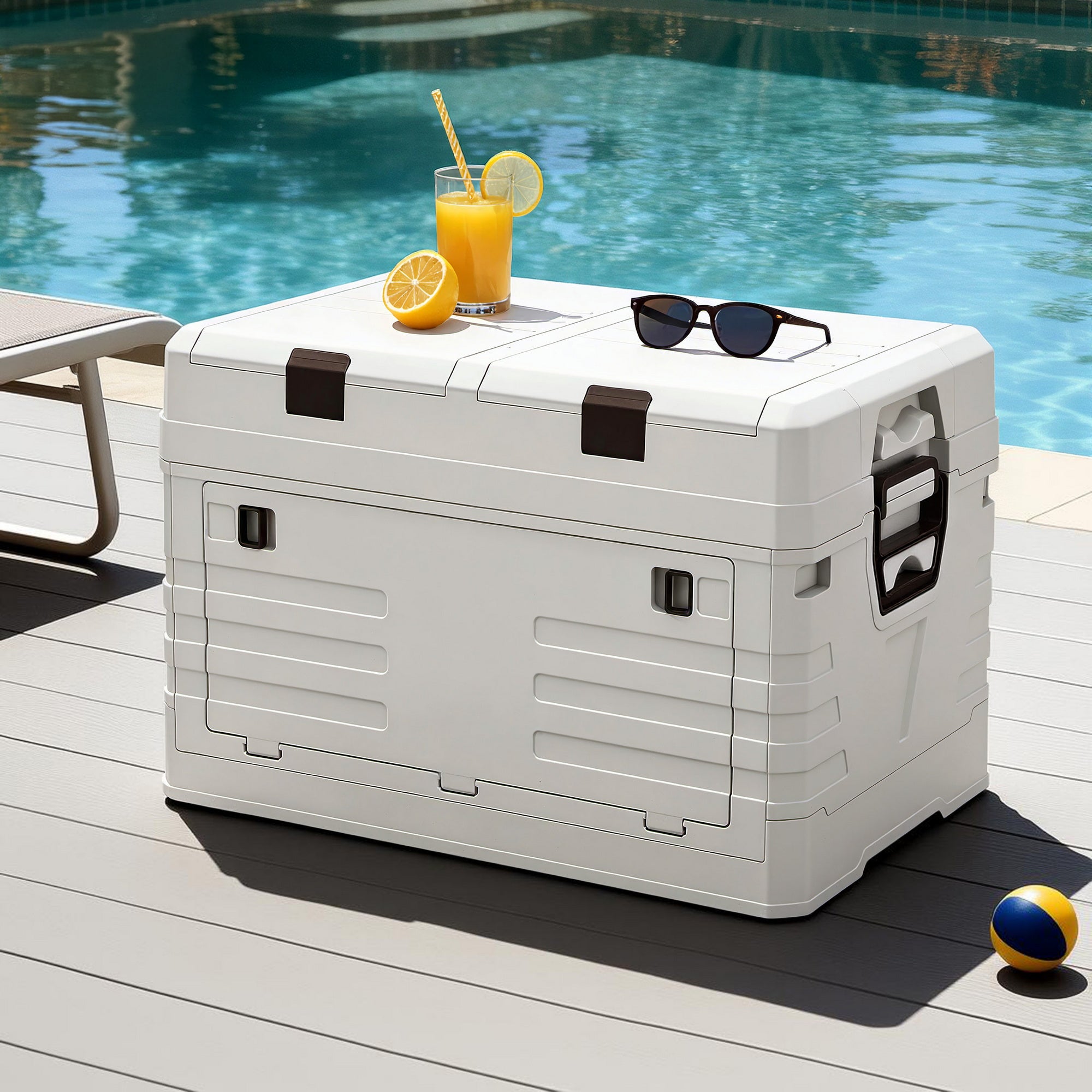 Outdoor Storage Boxes: Gardeon 60L Outdoor Storage Box Foldable Camping Collapsible Bins Organizer