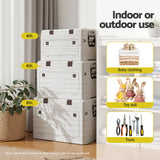 Outdoor Storage Boxes: Gardeon 60L Outdoor Storage Box Foldable Camping Collapsible Bins Organizer