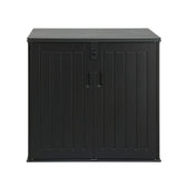 Gardeon Outdoor Storage Box 775L Container Lockable Cabinet Tool Organizer Shed Black