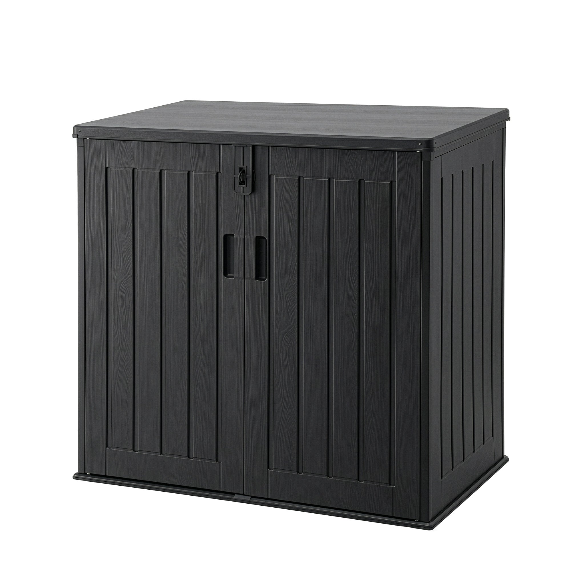 Gardeon Outdoor Storage Box 775L Container Lockable Cabinet Tool Organizer Shed Black