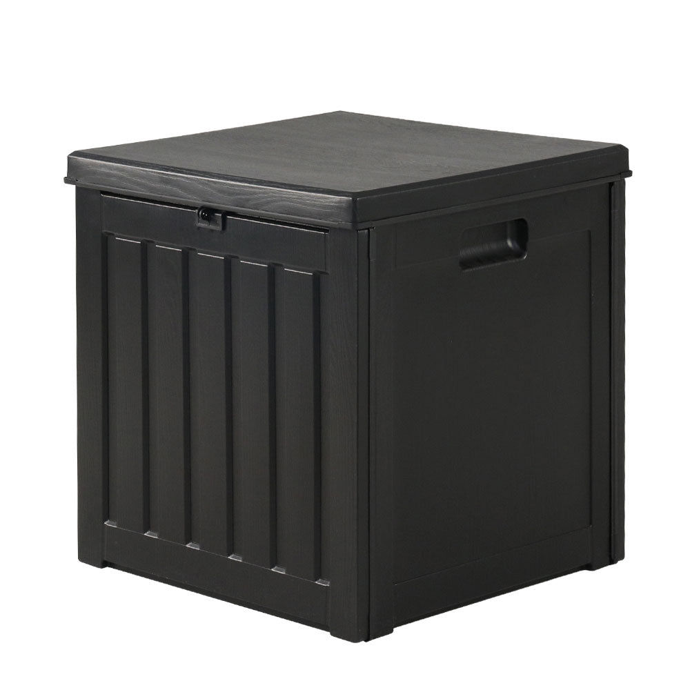 Outdoor Storage Boxes: Gardeon Outdoor Storage Box 80L Container Lockable Garden Toy Tool Shed Black