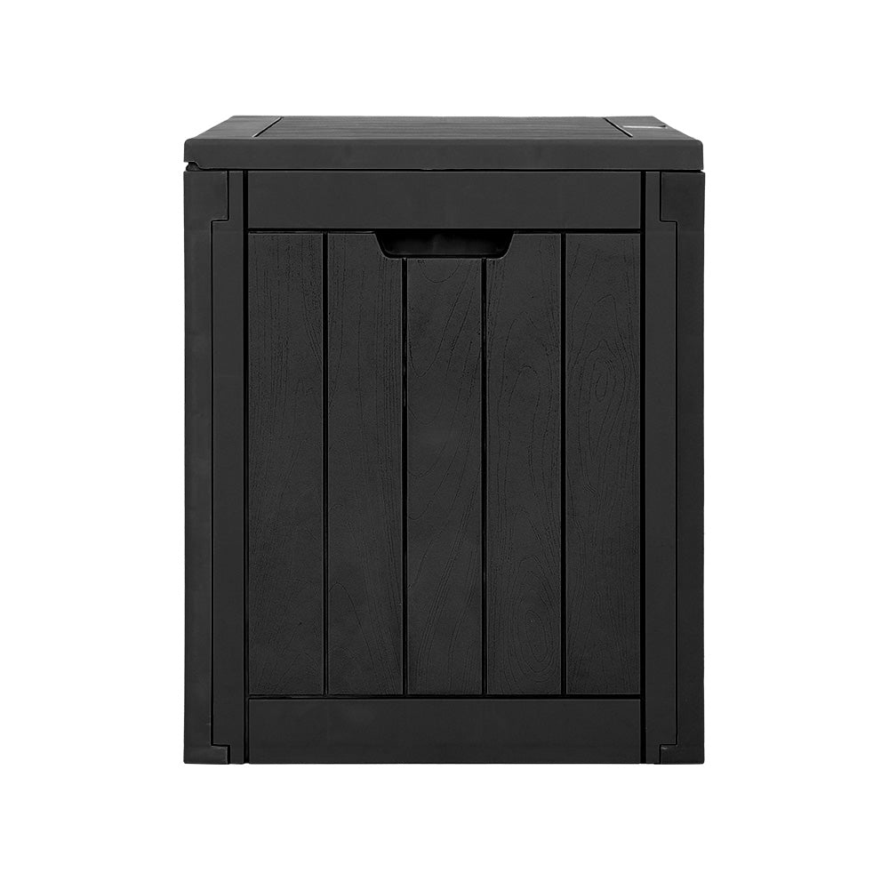 Outdoor Storage Boxes: Gardeon Outdoor Storage Box 118L Container Lockable Garden Toy Tool Shed Black