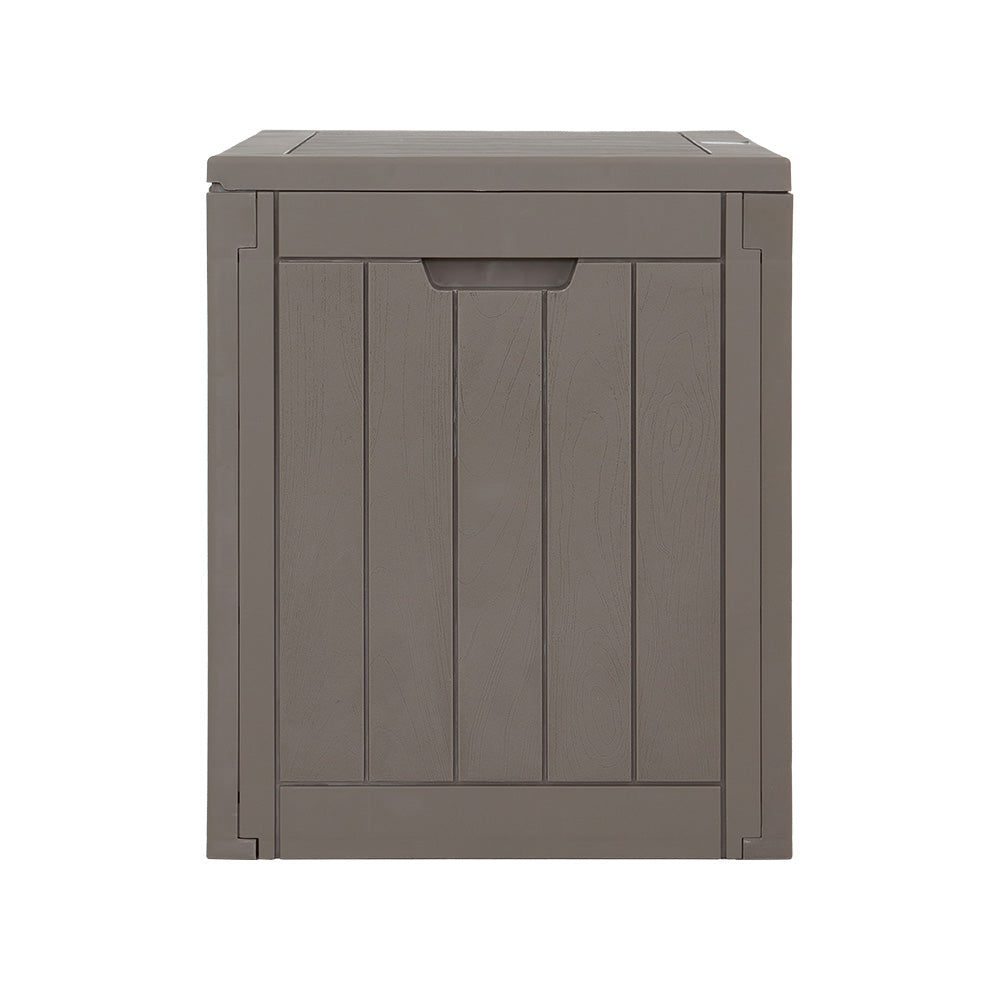 Outdoor Storage Boxes: Gardeon Outdoor Storage Box 118L Container Lockable Garden Toy Tool Shed Grey