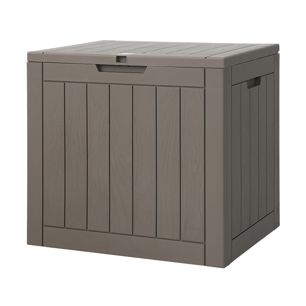 Outdoor Storage Boxes: Gardeon Outdoor Storage Box 118L Container Lockable Garden Toy Tool Shed Grey