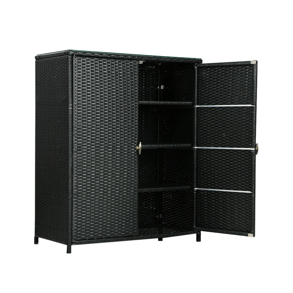 Gardening Accessories: Gardeon Outdoor Storage Cabinet Box Garage Wicker Shelf Chest Garden Shed Tools