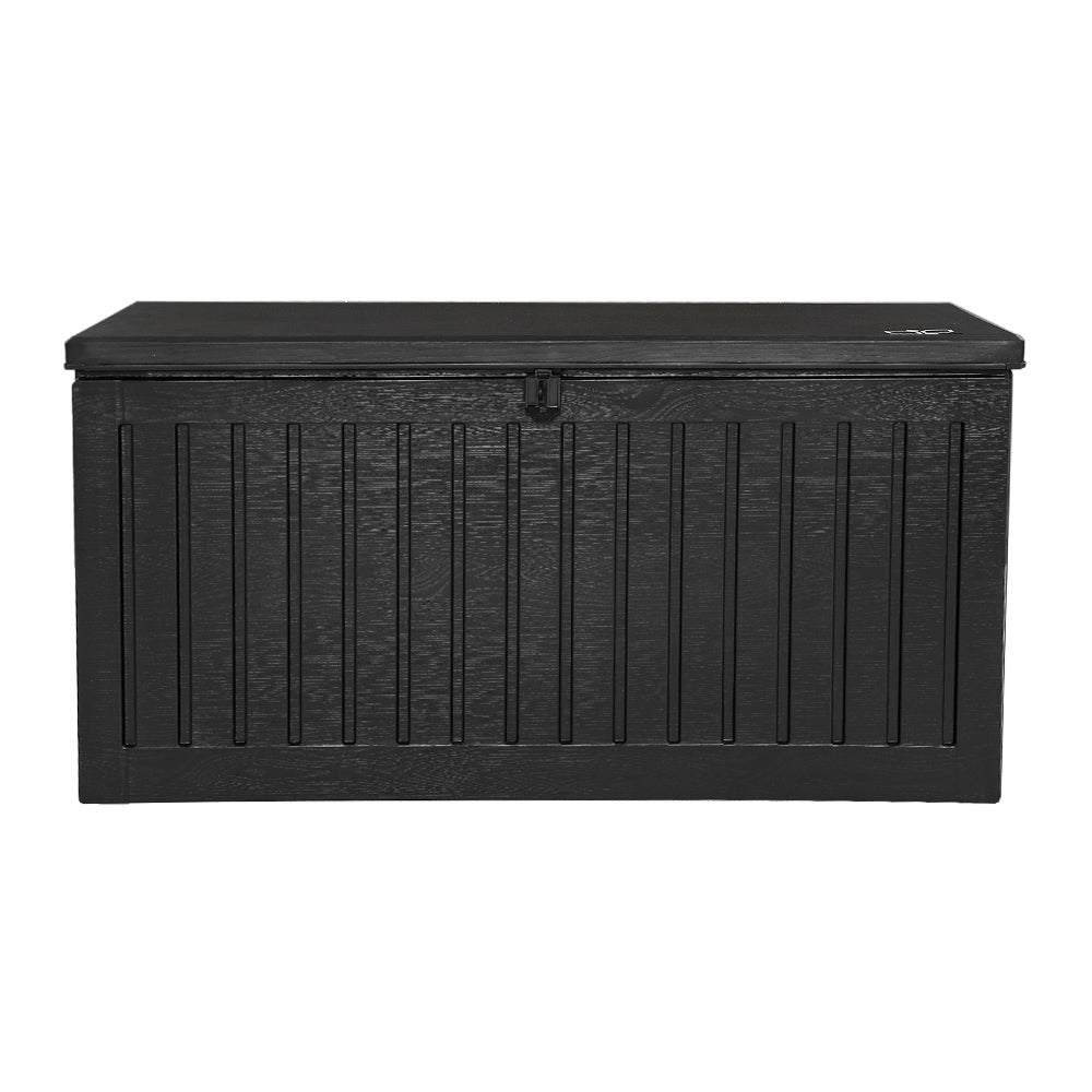 Outdoor Storage Boxes: Gardeon Outdoor Storage Box 270L Container Lockable Garden Bench Tool Shed Black