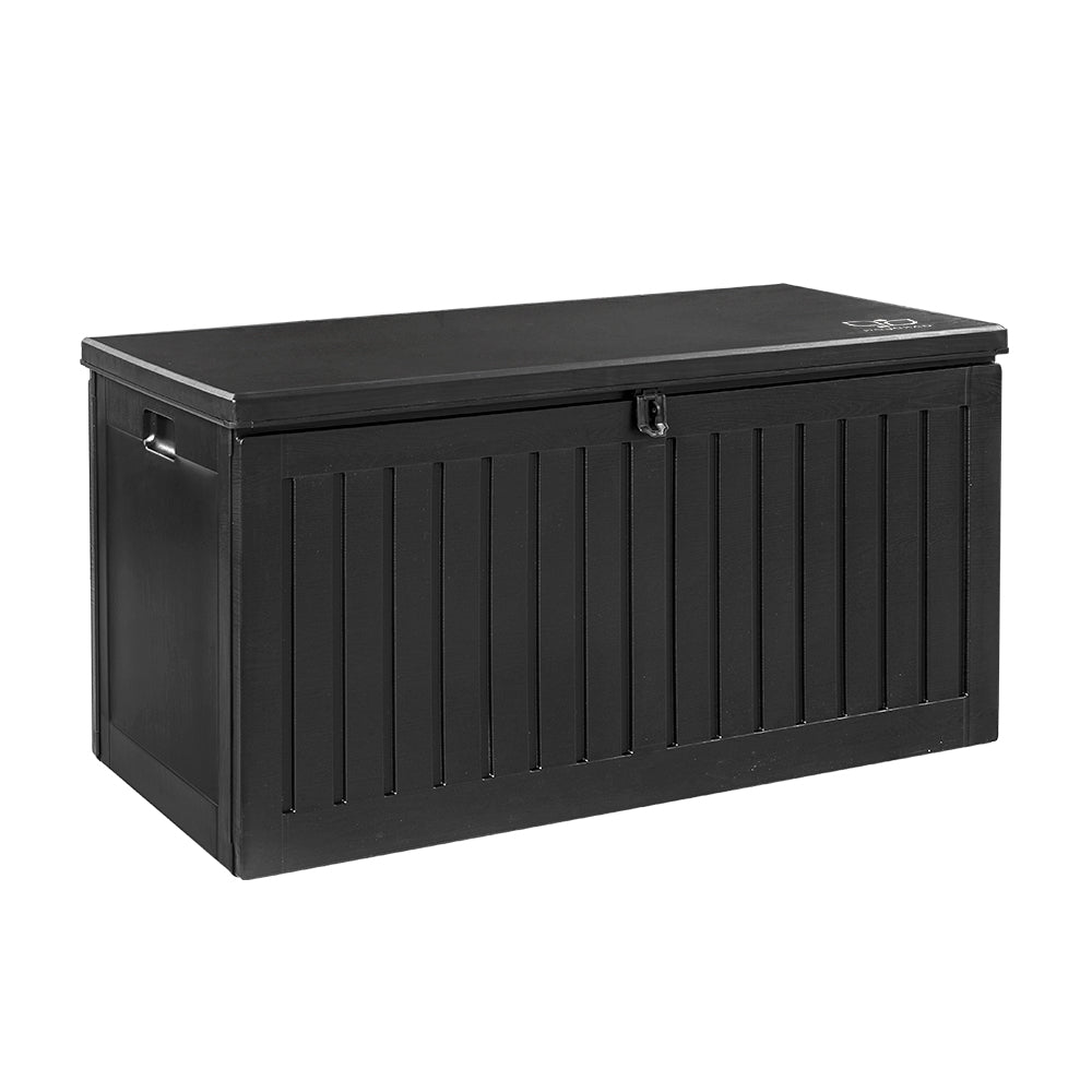 Outdoor Storage Boxes: Gardeon Outdoor Storage Box 270L Container Lockable Garden Bench Tool Shed Black