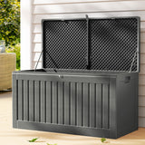 Outdoor Storage Boxes: Gardeon Outdoor Storage Box 270L Container Lockable Garden Bench Tool Shed Grey