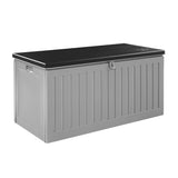 Outdoor Storage Boxes: Gardeon Outdoor Storage Box 270L Container Lockable Garden Bench Tool Shed Grey