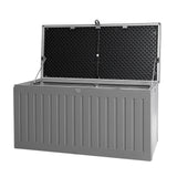 Outdoor Storage Boxes: Gardeon Outdoor Storage Box 270L Container Lockable Garden Bench Tool Shed Grey