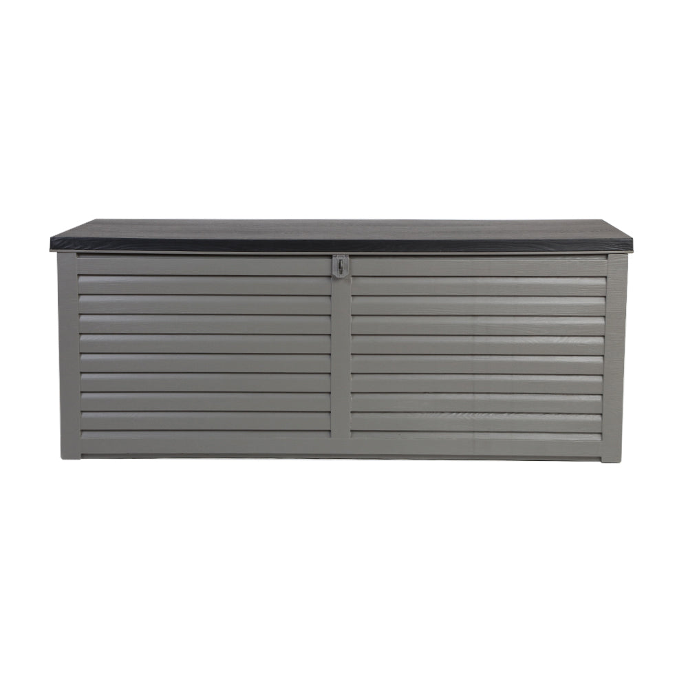 Outdoor Storage Boxes: Gardeon Outdoor Storage Box 390L Container Lockable Garden Bench Tools Toy Shed Black