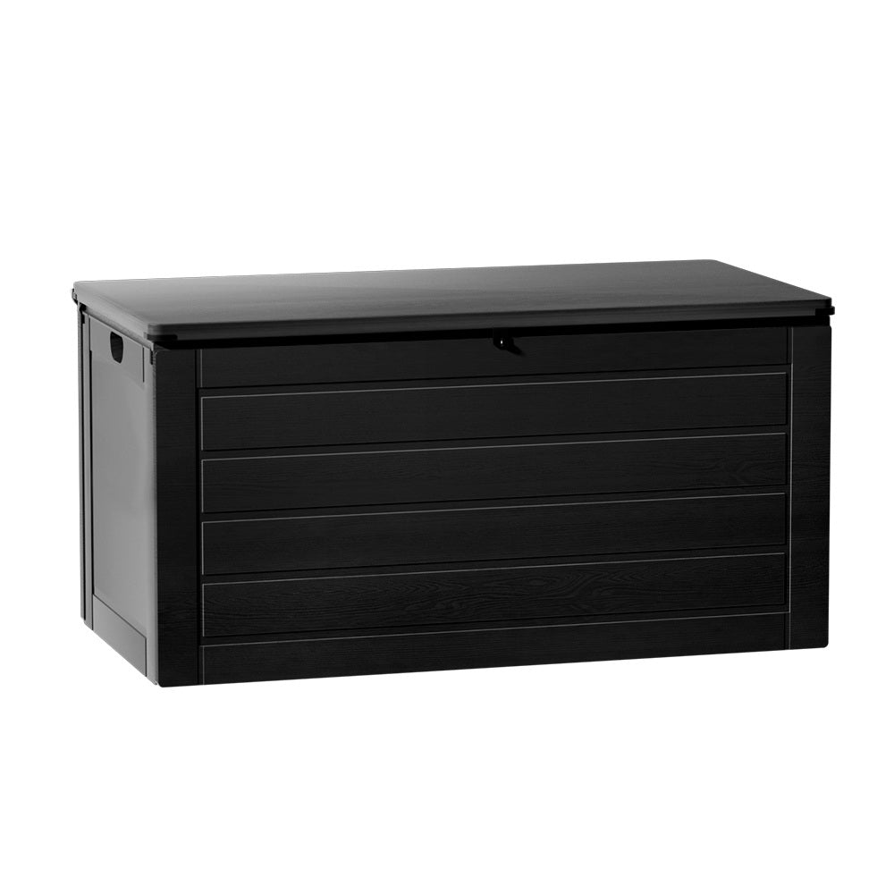 Outdoor Storage Boxes: Gardeon Outdoor Storage Box 680L Container Lockable Garden Bench Shed Tool All Black