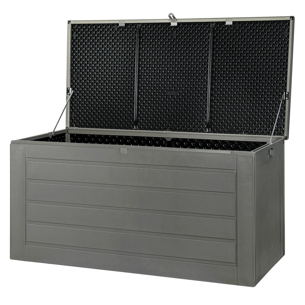 Outdoor Storage Boxes: Gardeon Outdoor Storage Box 680L Container Lockable Garden Bench Tool Shed Black