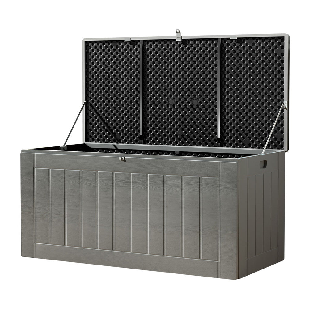 Outdoor Storage Boxes: Gardeon Outdoor Storage Box 830L Container Lockable Garden Bench Tool Shed Black
