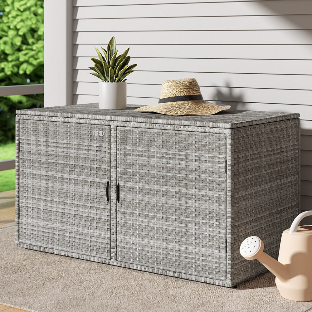 Gardening Accessories: Gardeon Outdoor Storage Cabinet Box Deck Wicker Shelf Chest Garden Shed Tools
