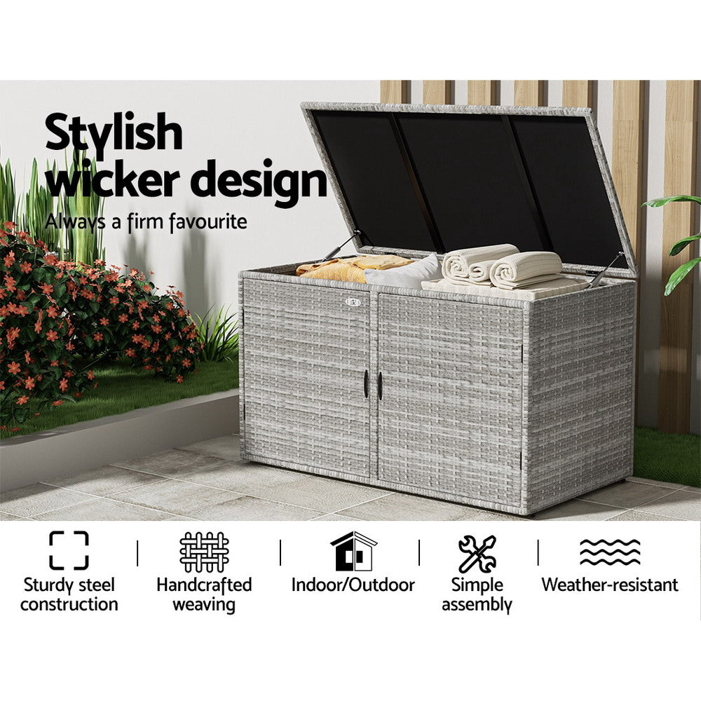 Gardening Accessories: Gardeon Outdoor Storage Cabinet Box Deck Wicker Shelf Chest Garden Shed Tools
