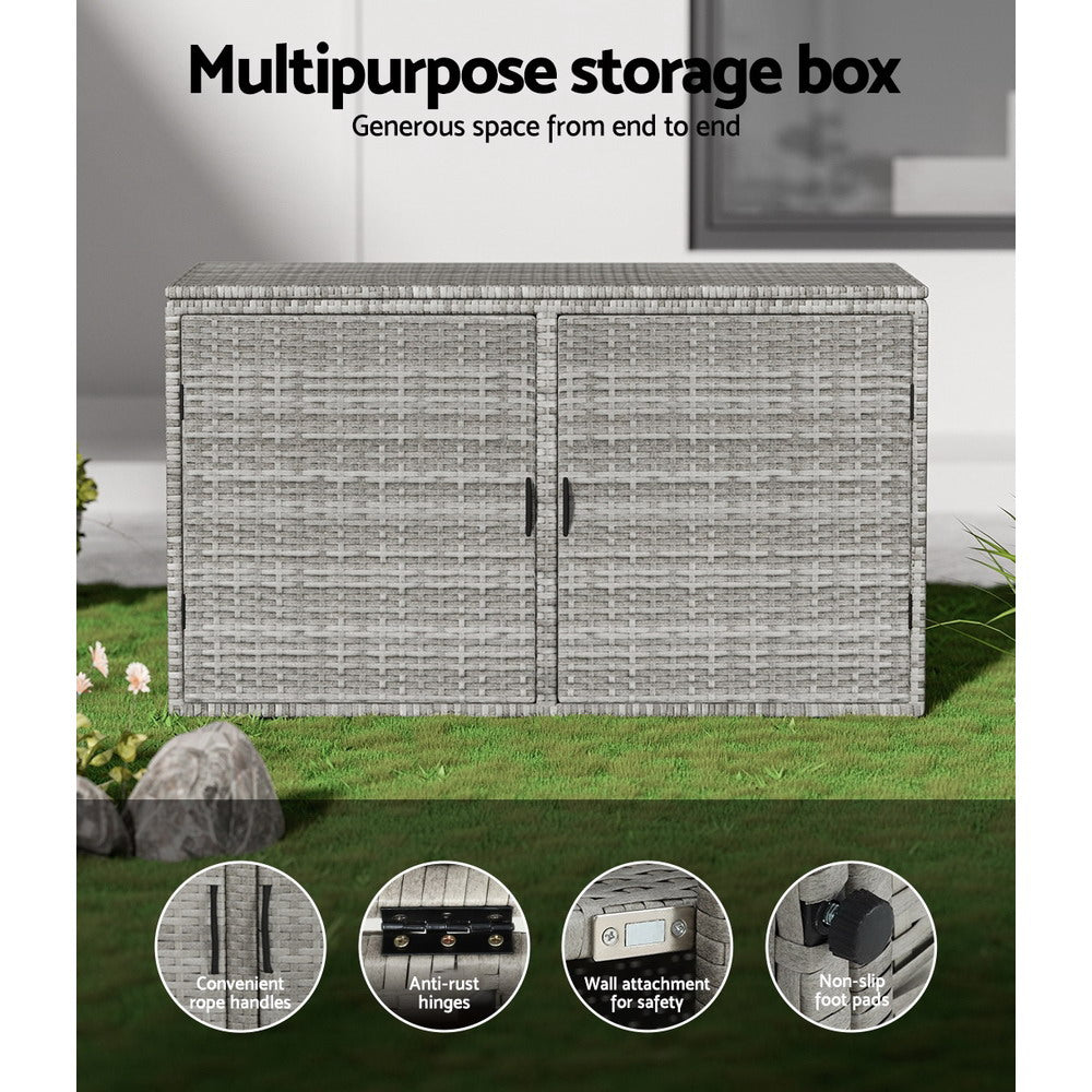 Gardening Accessories: Gardeon Outdoor Storage Cabinet Box Deck Wicker Shelf Chest Garden Shed Tools