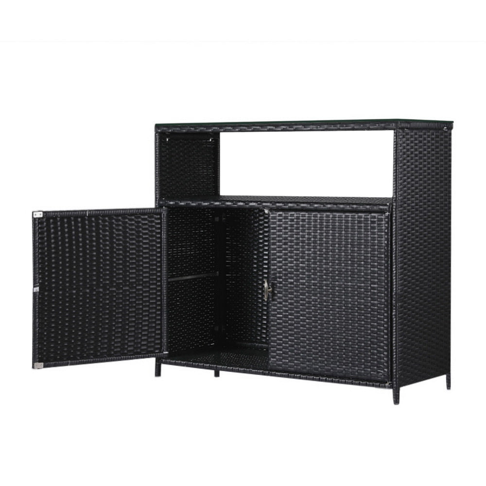 Outdoor Storage Boxes: Gardeon Outdoor Storage Cabinet Box Garage Wicker Shed Tools Shelf Chest Garden