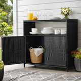 Gardeon Outdoor Storage Cabinet Box Garage Wicker Shed Tools Shelf Chest Garden
