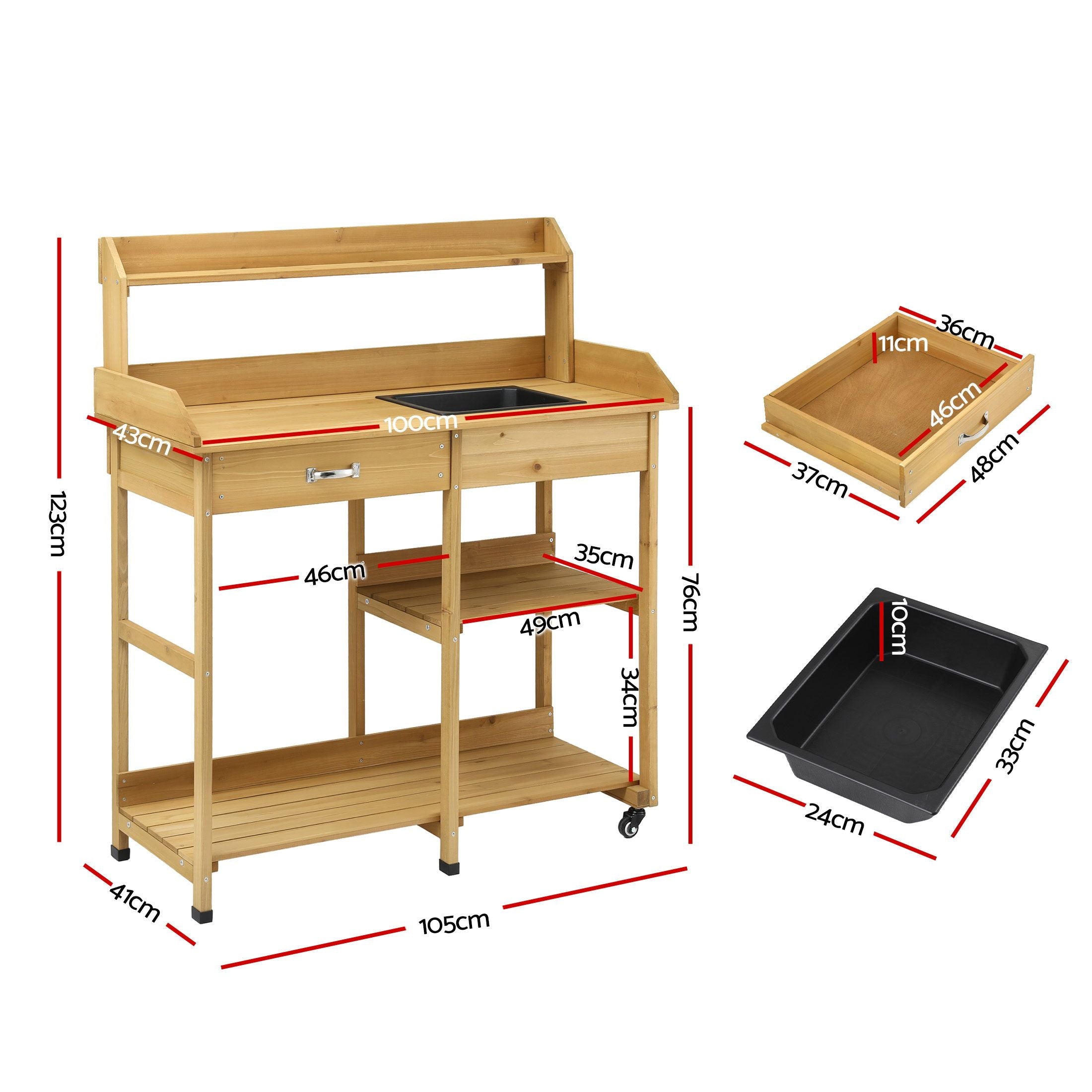 Gardeon Outdoor Storage Cabinet Garden Shed Steel Tool Lockable Cupboard Adjustable Shelves