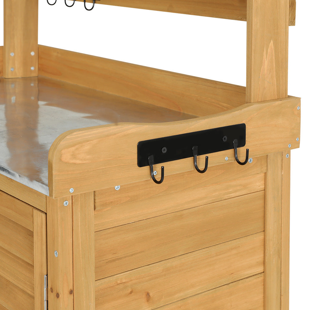 Outdoor Storage Boxes: Gardeon Outdoor Storage Cabinet Box Potting Bench Table Shelf Chest Garden Shed