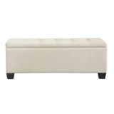 Artiss Storage Ottoman Blanket Box 97cm Linen Beige