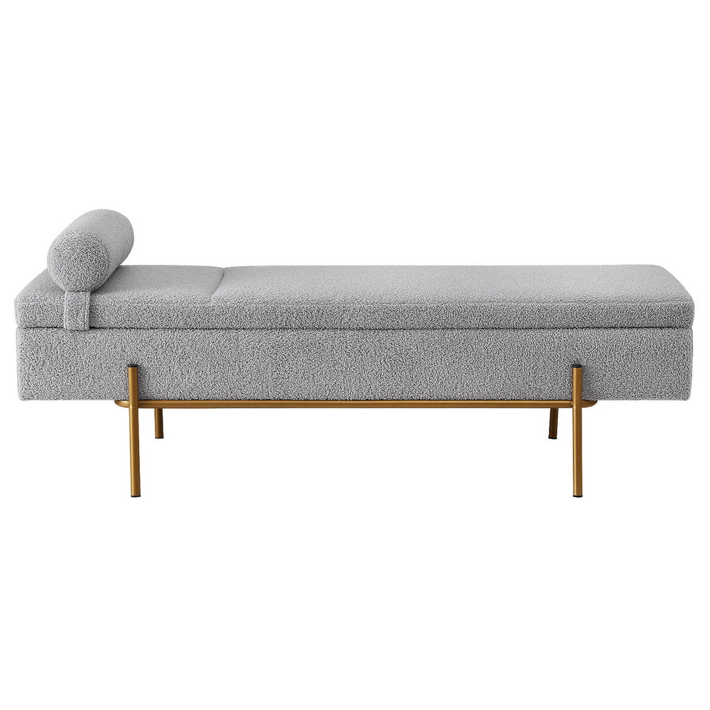 Ottomans & Footstools: Artiss Storage Ottoman Bed 140cm Pillow Foot Stool