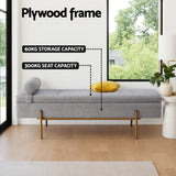 Artiss Storage Ottoman Bed 140cm Pillow Foot Stool