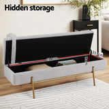 Artiss Storage Ottoman Bed 140cm Pillow Foot Stool