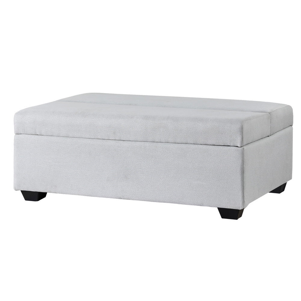 Sofas & Sofa Beds: Artiss Ottoman Storage Sofa Bed 112cm Foldable Grey